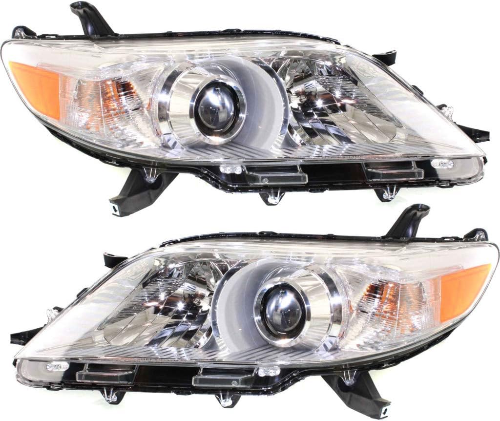 Headlight Assembly Pair for Toyota Sienna 2011-2014 E1526