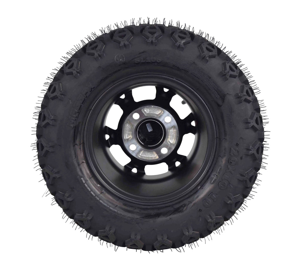 20x10-10 Golf Cart Turf Tire & Black Wheel Kit M471