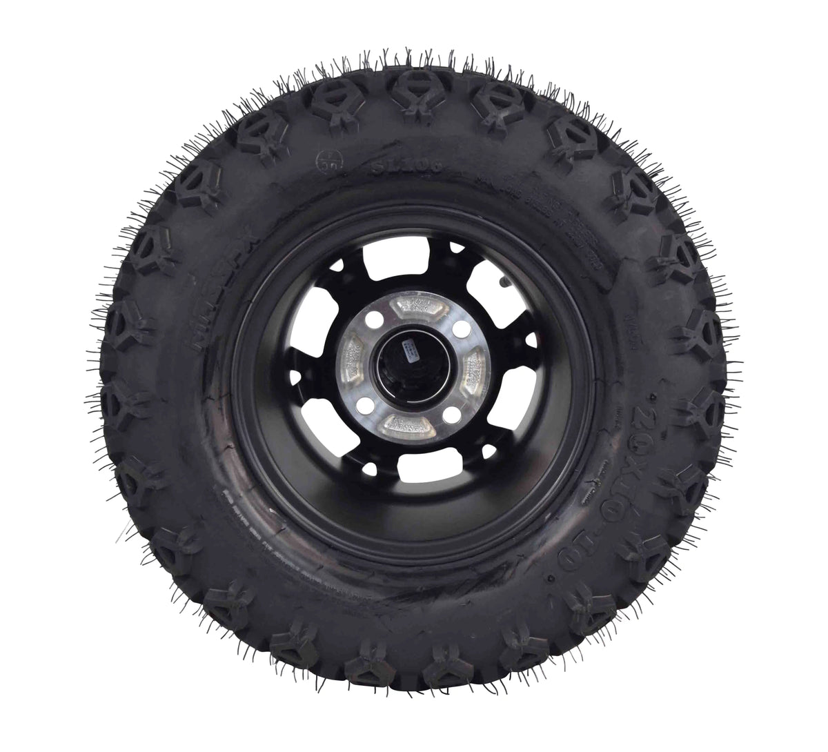 20x10-10 Golf Cart Turf Tire & Black Wheel Kit M471