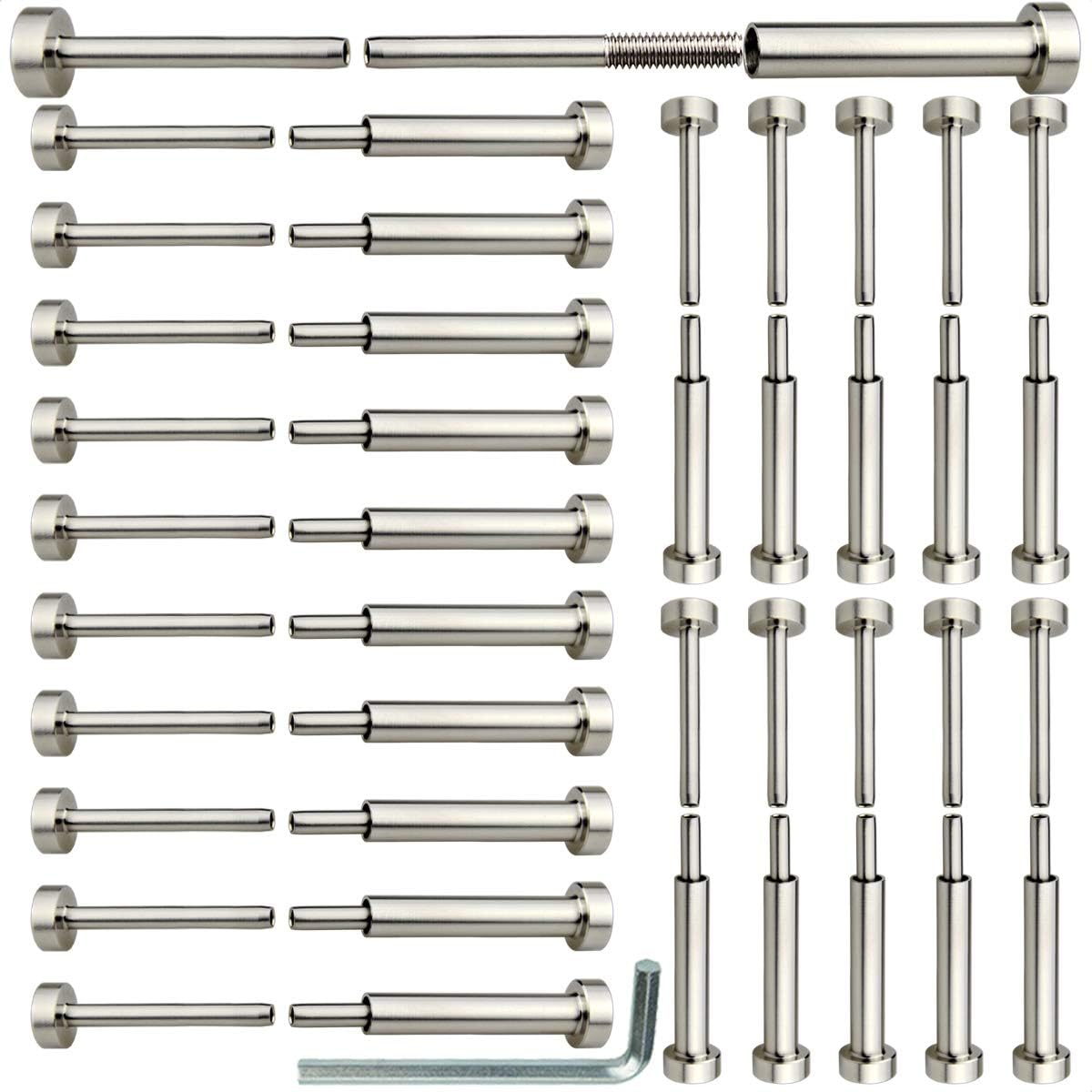 Stainless Steel Cable Railing Hardware Kit, 20 Pairs D39846