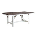 White Rubberwood Trestle Table Z8484