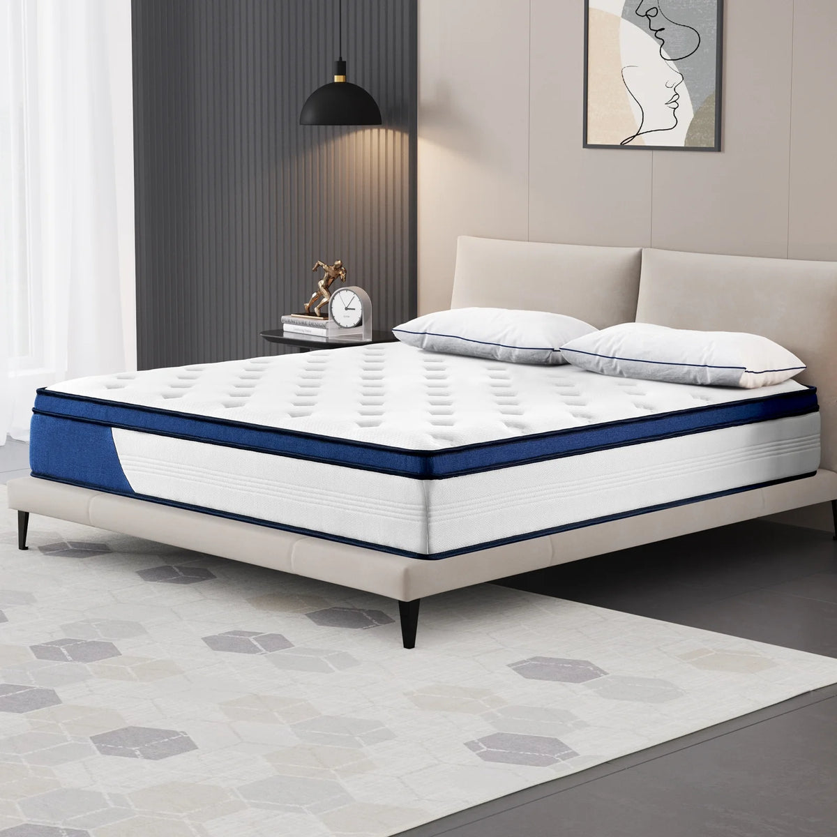King Size 12 Innerspring Hybrid Pocket Spring Mattress C333