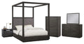 5 Piece Cal King Canopy Bedroom Set P586