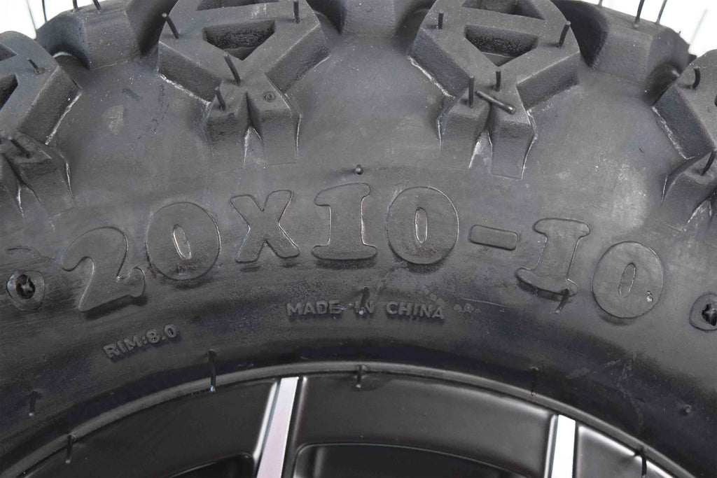 20x10-10 Golf Cart Turf Tire & Black Wheel Kit M471