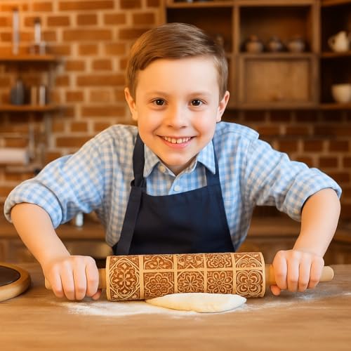 Wooden Engraved Rolling Pin S38222