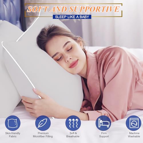 King Size Set of 2 Cooling Bed Pillows R935574