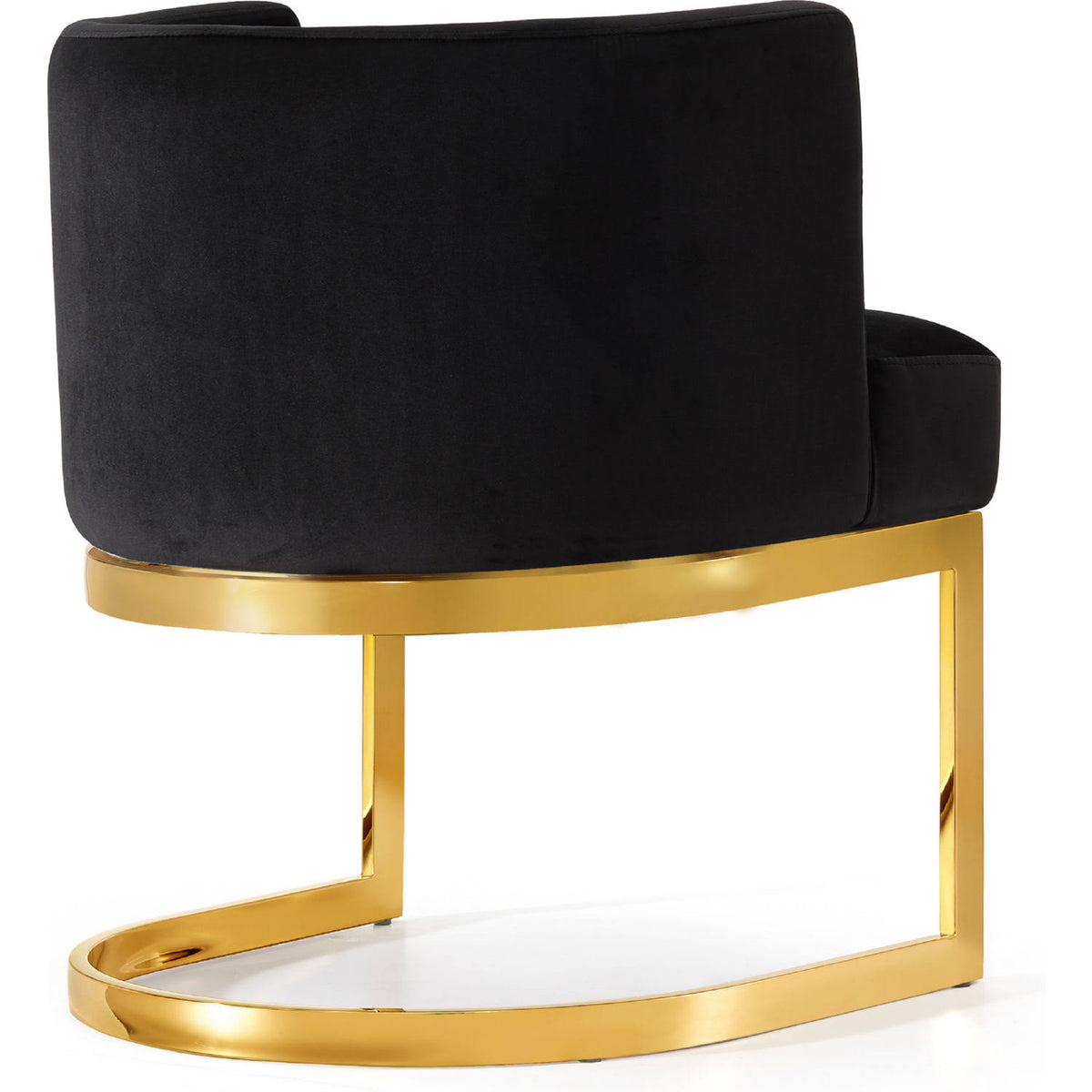 Black Velvet Dining Chair Y431606