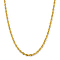 14kt Yellow Gold 24 inch Rope Chain with Lobster Clasp F514