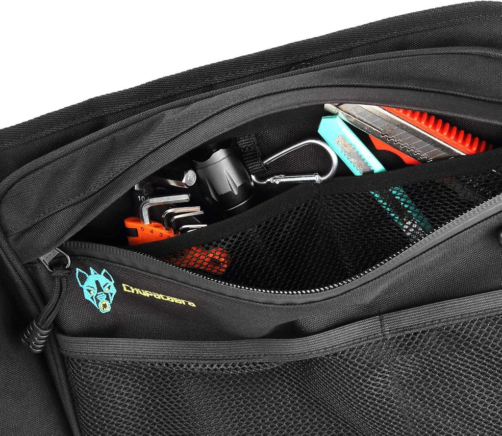 Front Left and Front Right Door Bags with Removable Knee Cushion A930094