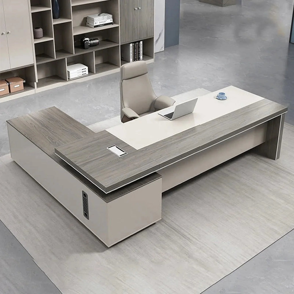L Shape Computer Desk Table Melamine P481960