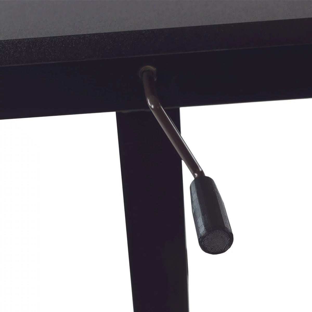 Black Height Adjustable Sit Stand Desk with Casters P17123