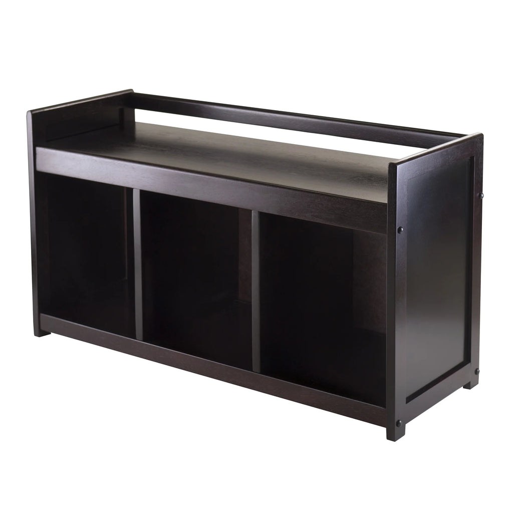 Espresso 2-Pc Storage Bench & Seat Cushion B4354