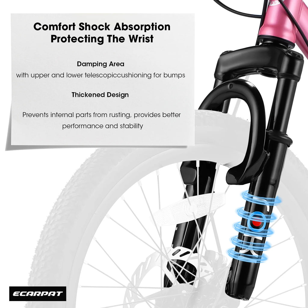20" Carbon Steel 7-Speed Kids Mountain Bike F66447