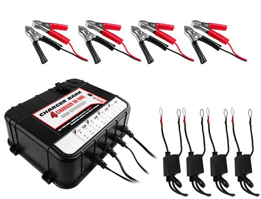 4-Bay Charger Maintainer with USB N97705