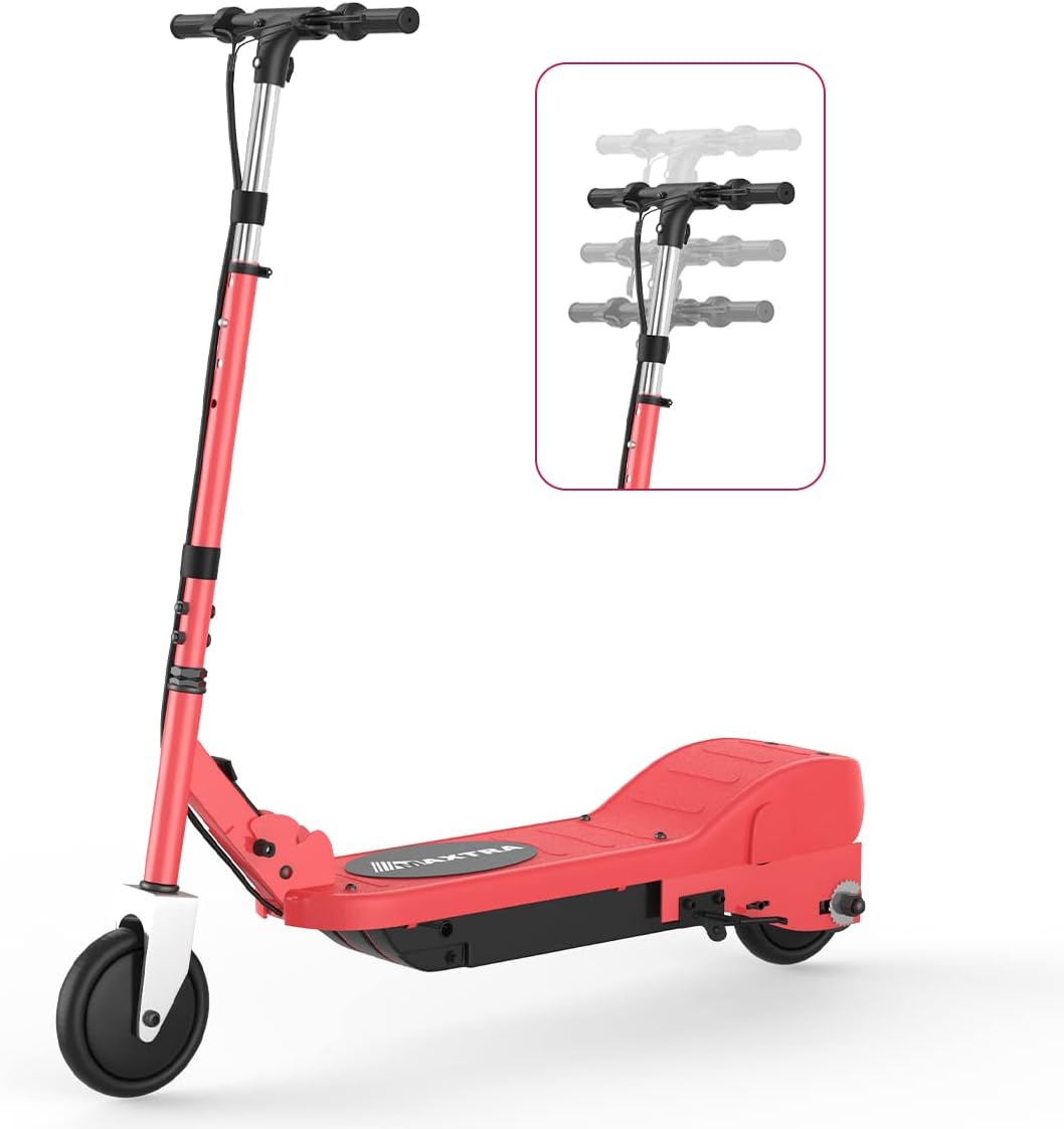 Electric Scooter, Foldable, Adjustable Height, 10mph, 155lbs Max Load J151