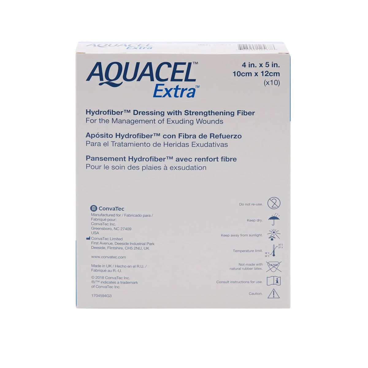 White 4 x 5" Sterile Wound Dressing, 10 Ct F172