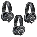 Black Professional Monitor Headphones, 3 Pack B9146
