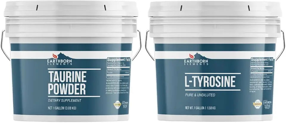 Taurine Powder and L-Tyrosine Dietary Supplements F39163