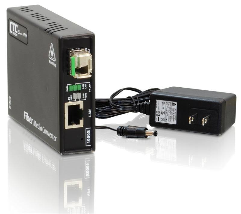 Gigabit Ethernet WDM Single Strand SMF Fiber Media Converter, BiDi T:1550/R:1310nm, 2km I747