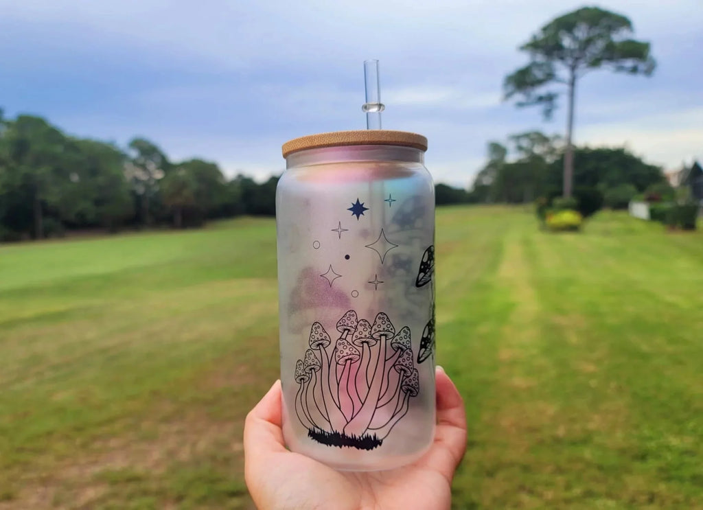 16 oz Mushroom Beer Can Glass T87356