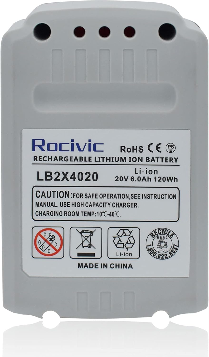 2 Packs 6.0Ah 20V Replacement Battery for Black and Decker 20 Volt Max Cordless Tool Batteries Q49228