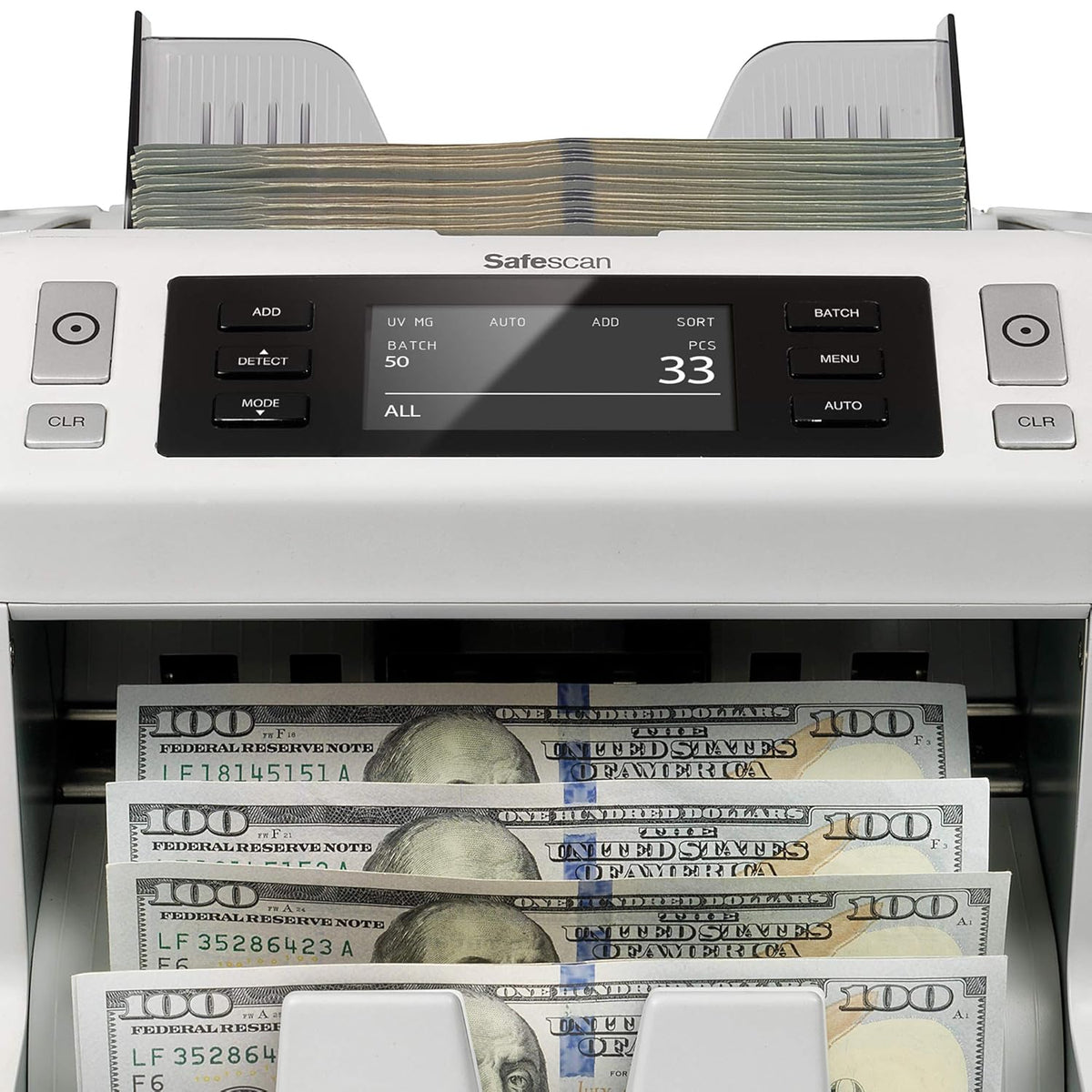 UV/MG Bill Counter with Size Counterfeit Detection D7968