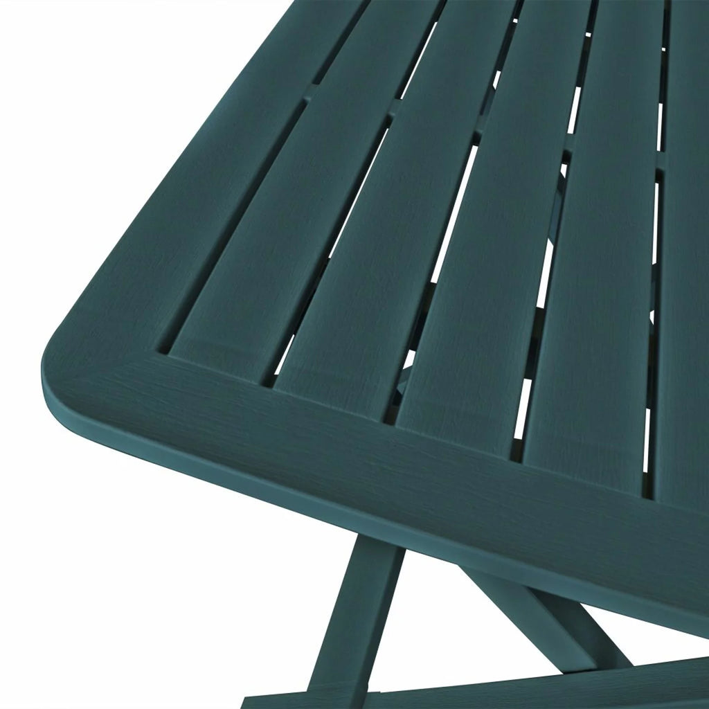 3 Piece Green Plastic Folding Bistro Set H713611