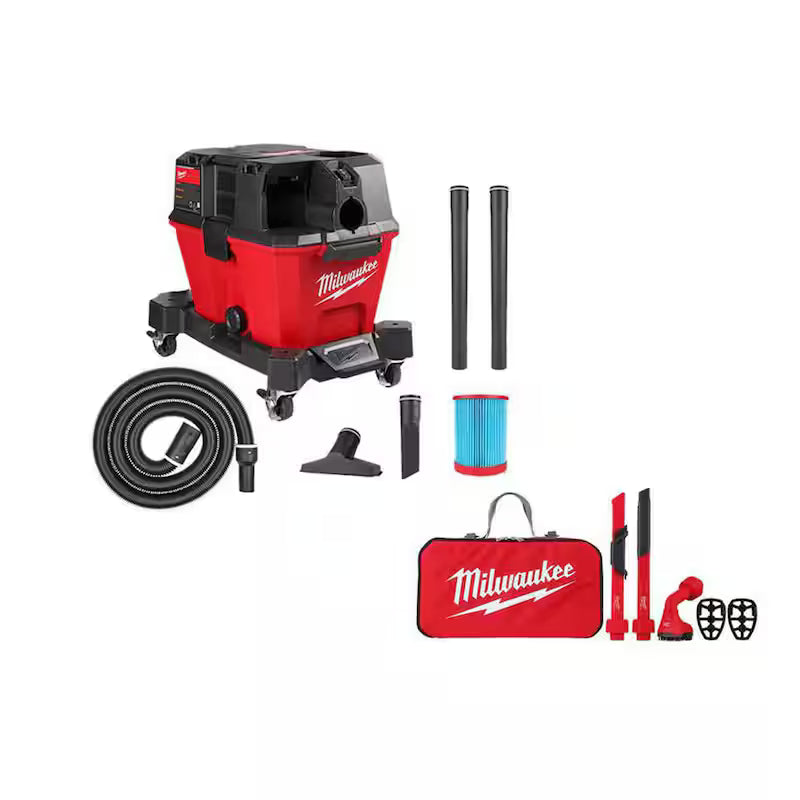 6 Gal. Cordless Wet/Dry Shop Vacuum with Crevice and Utility Nozzle C973
