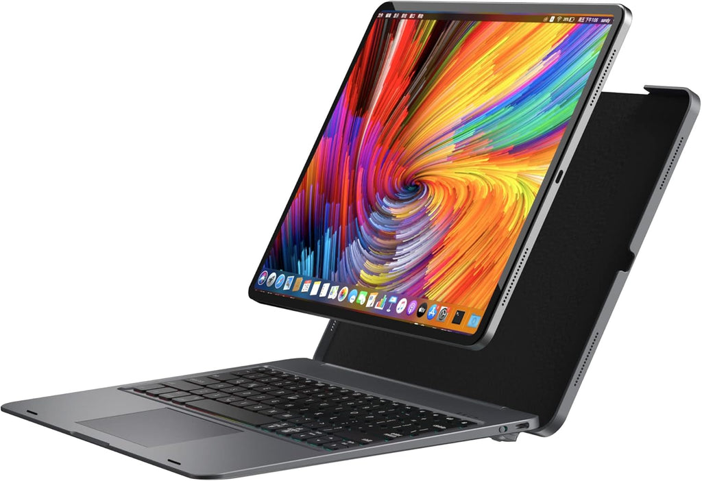 Keyboard Case for iPad Pro 12.9 inch with Trackpad, Detachable Bluetooth Keyboard Case I12258