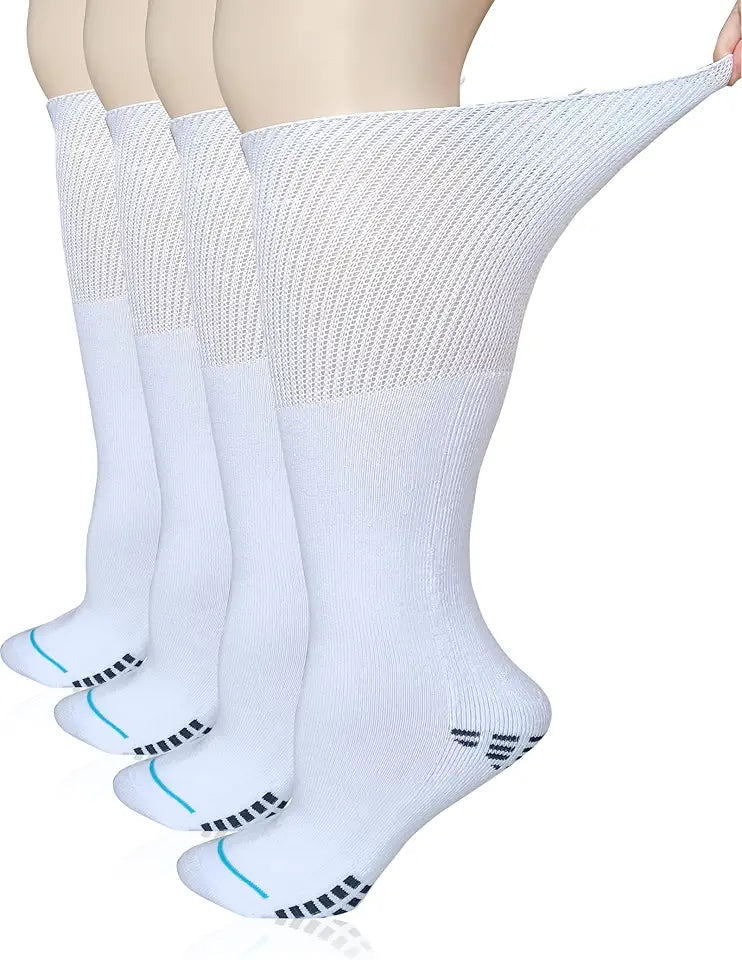 Extra Width Socks for Men Women 2 Pairs C4323