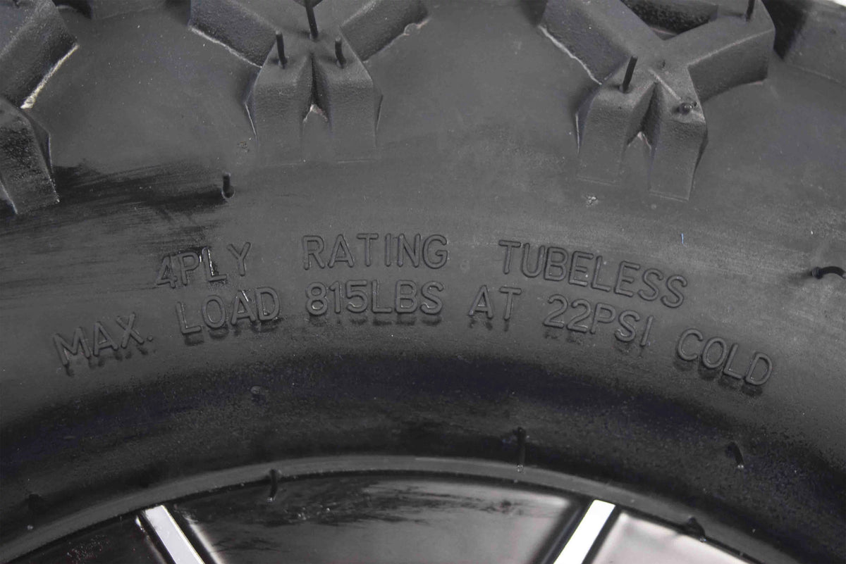 20x10-10 Golf Cart Turf Tire & Black Wheel Kit M471