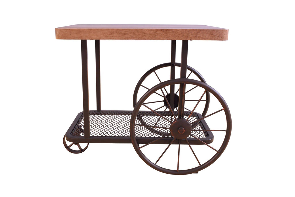 Oak & Antique Gray End Table M63888