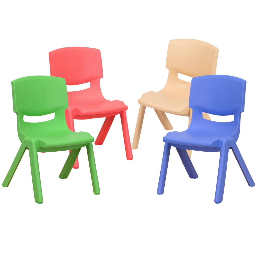 4 Pack Plastic Stackable School Chairs U551860