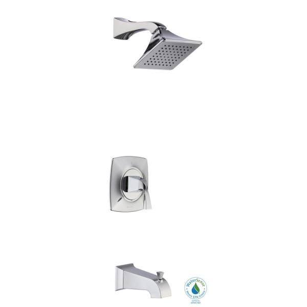 Chrome Single-Handle Tub and Shower Faucet H456