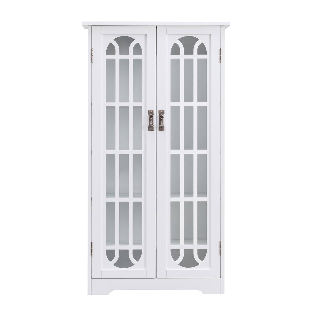 White Display Cabinet with Glass Doors I4769