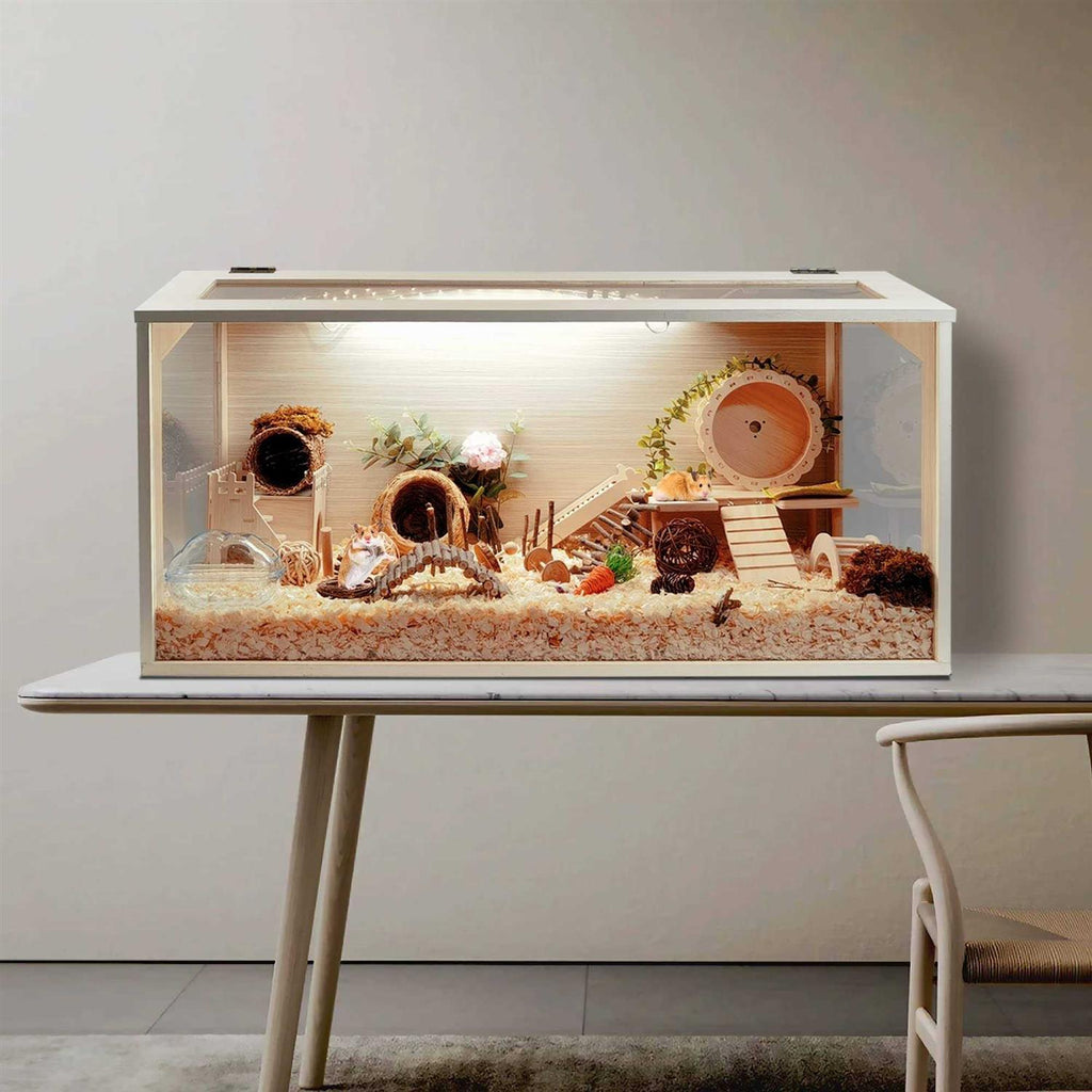 Wooden Hamster Cage with Acrylic Sheets P949