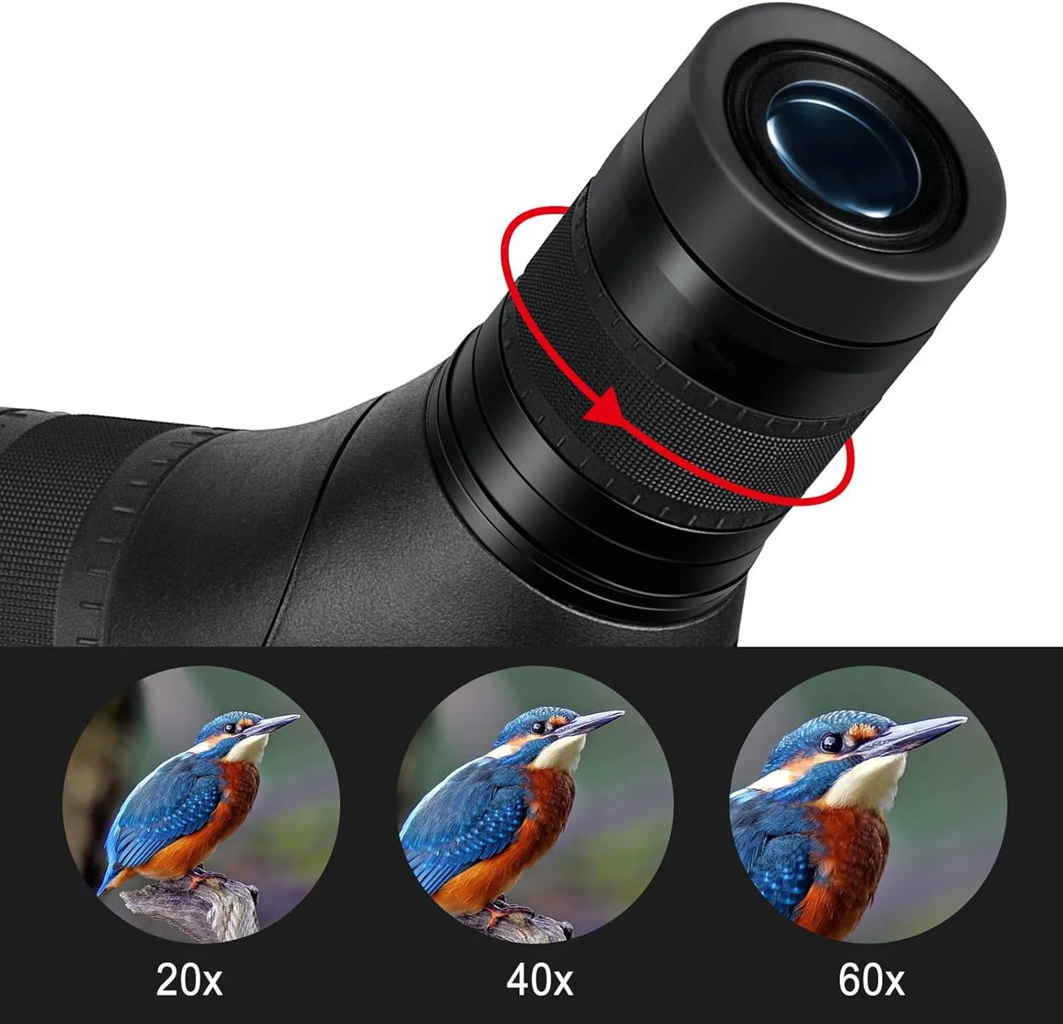 20-60x85 BAK4 Waterproof Spotting Scope Q560149