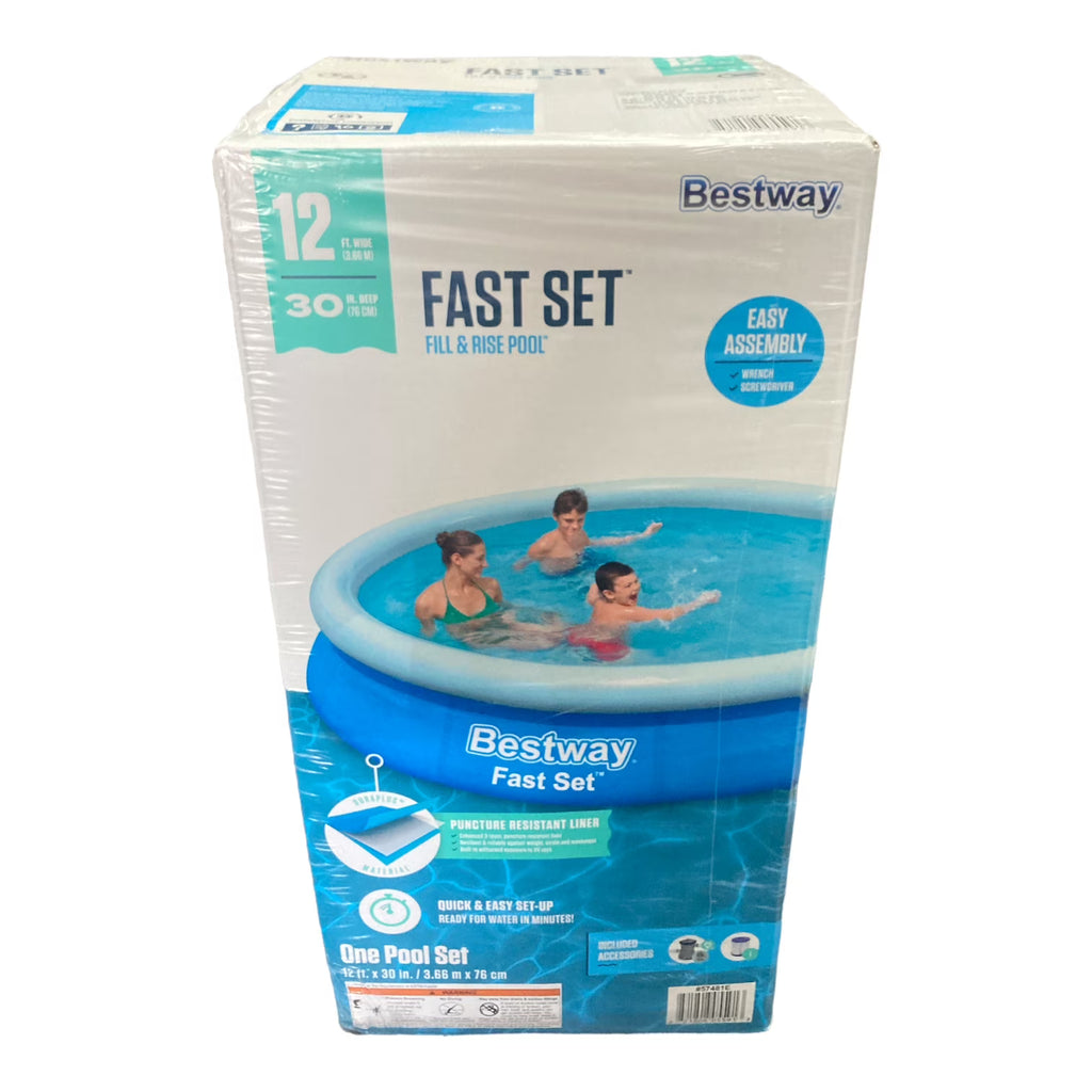 12’ x 30” Round Inflatable Pool Set O6220