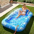 Inflatable Tanning Pool Lounger Float with Sprinkler P6337