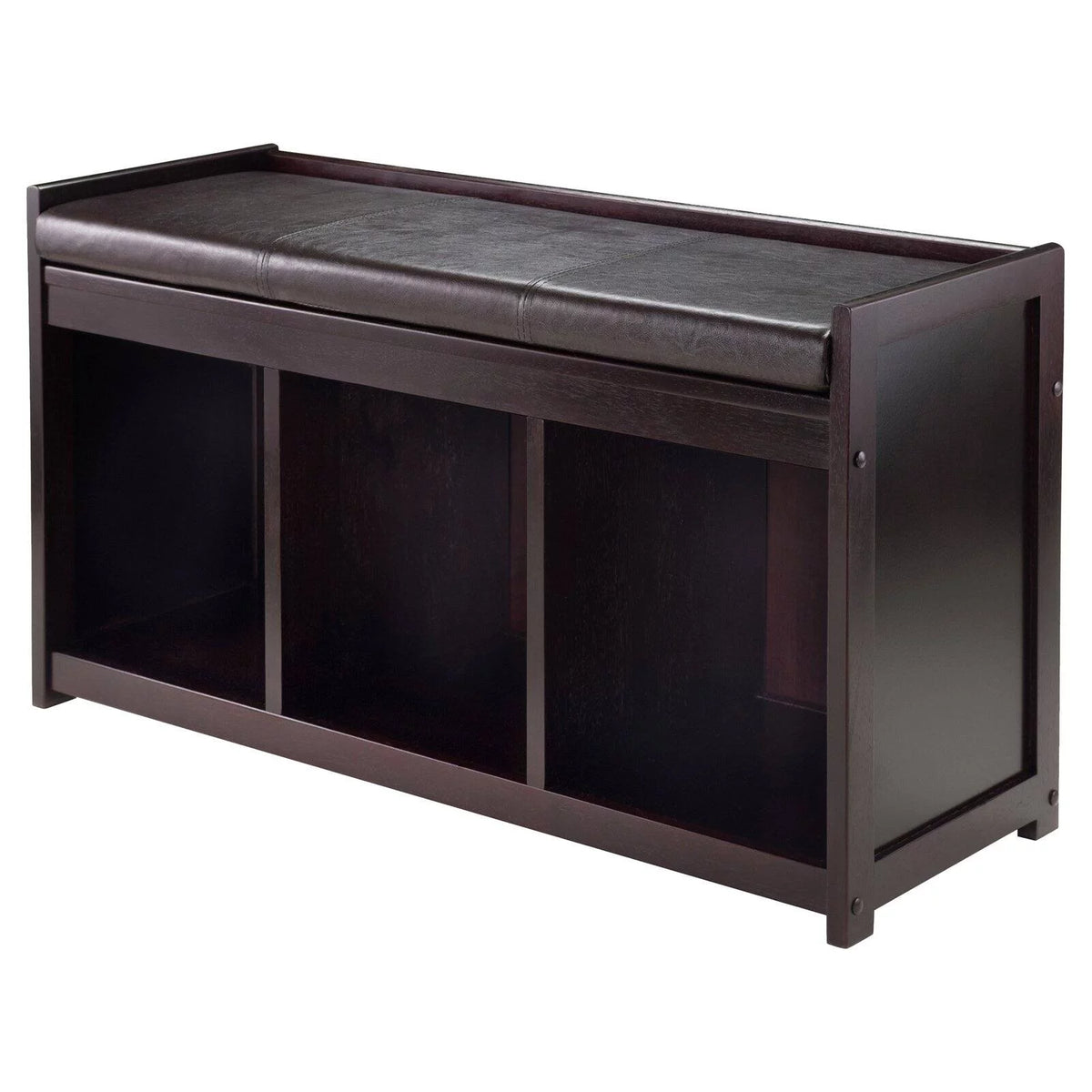 Espresso 2-Pc Storage Bench & Seat Cushion B4354