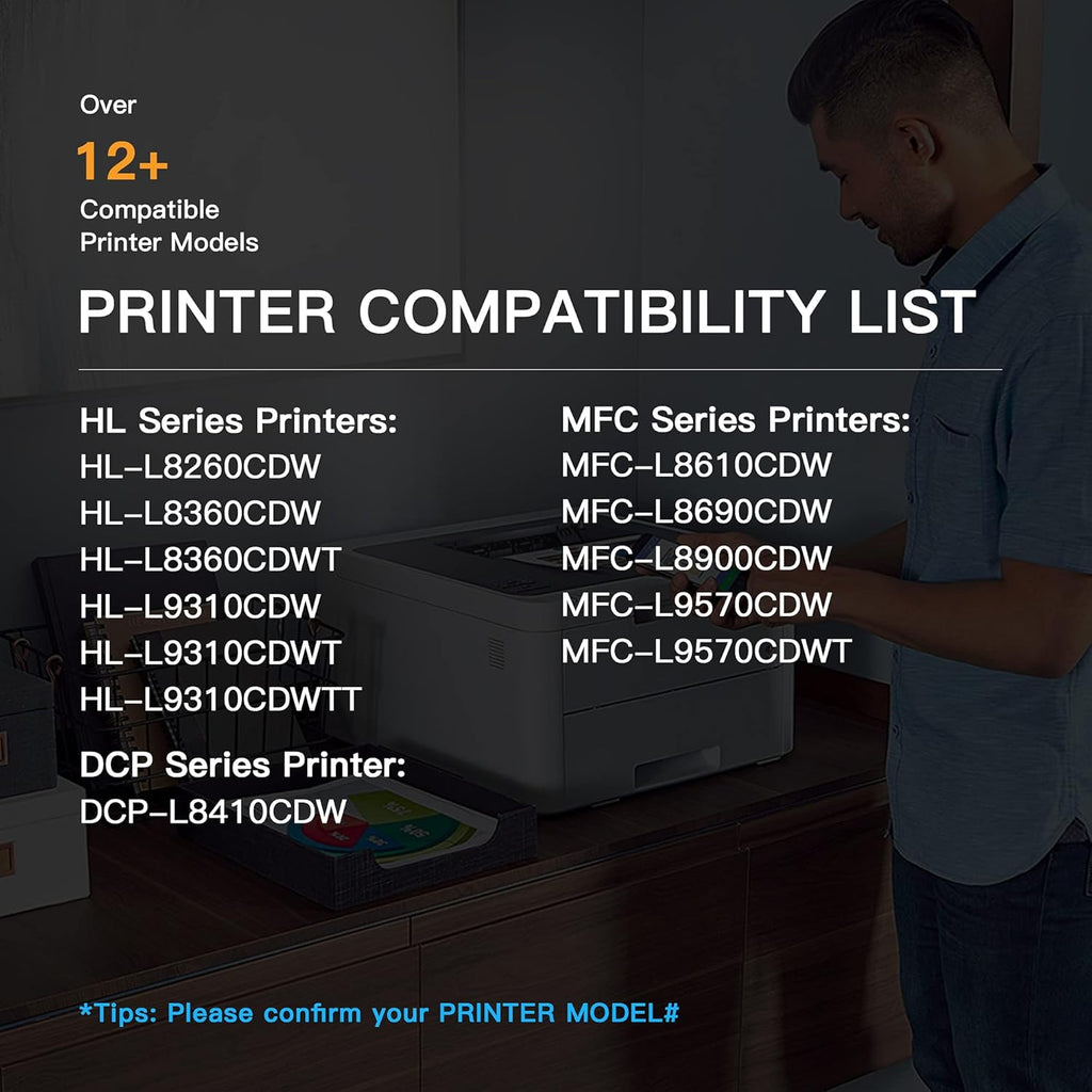 Compatible Toner Cartridge 4 Pack (Black, Cyan, Magenta, Yellow) F769357