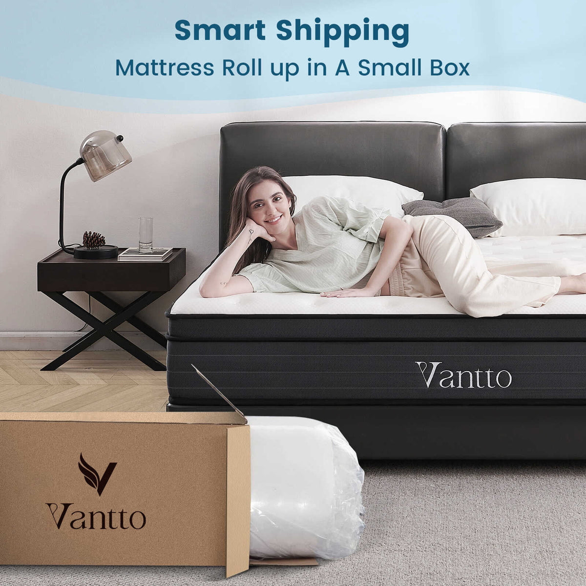 Queen 12 Inch Hybrid Memory Foam Mattress I93033