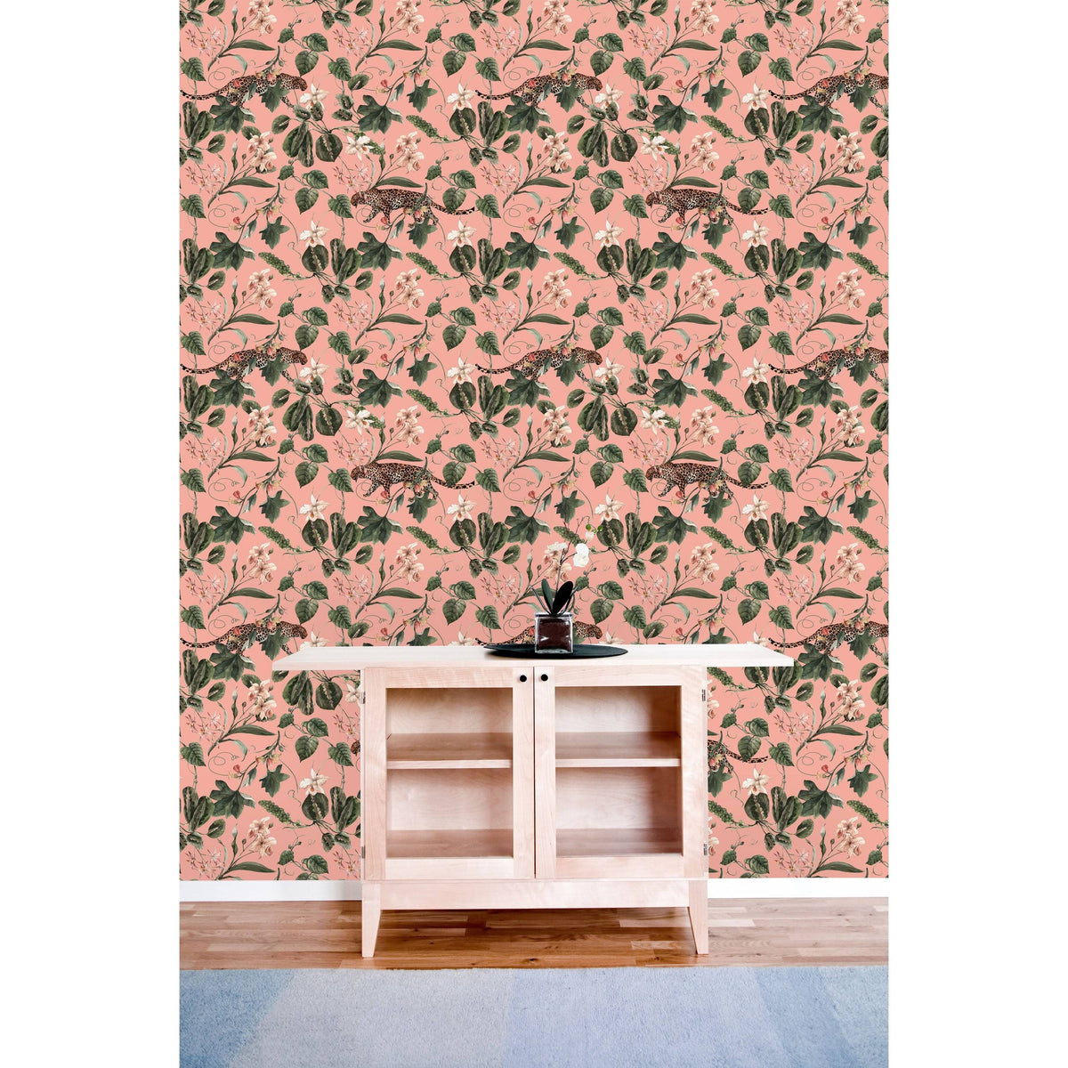 Retro Tropical Pattern Peel and Stick Wallpaper S1246