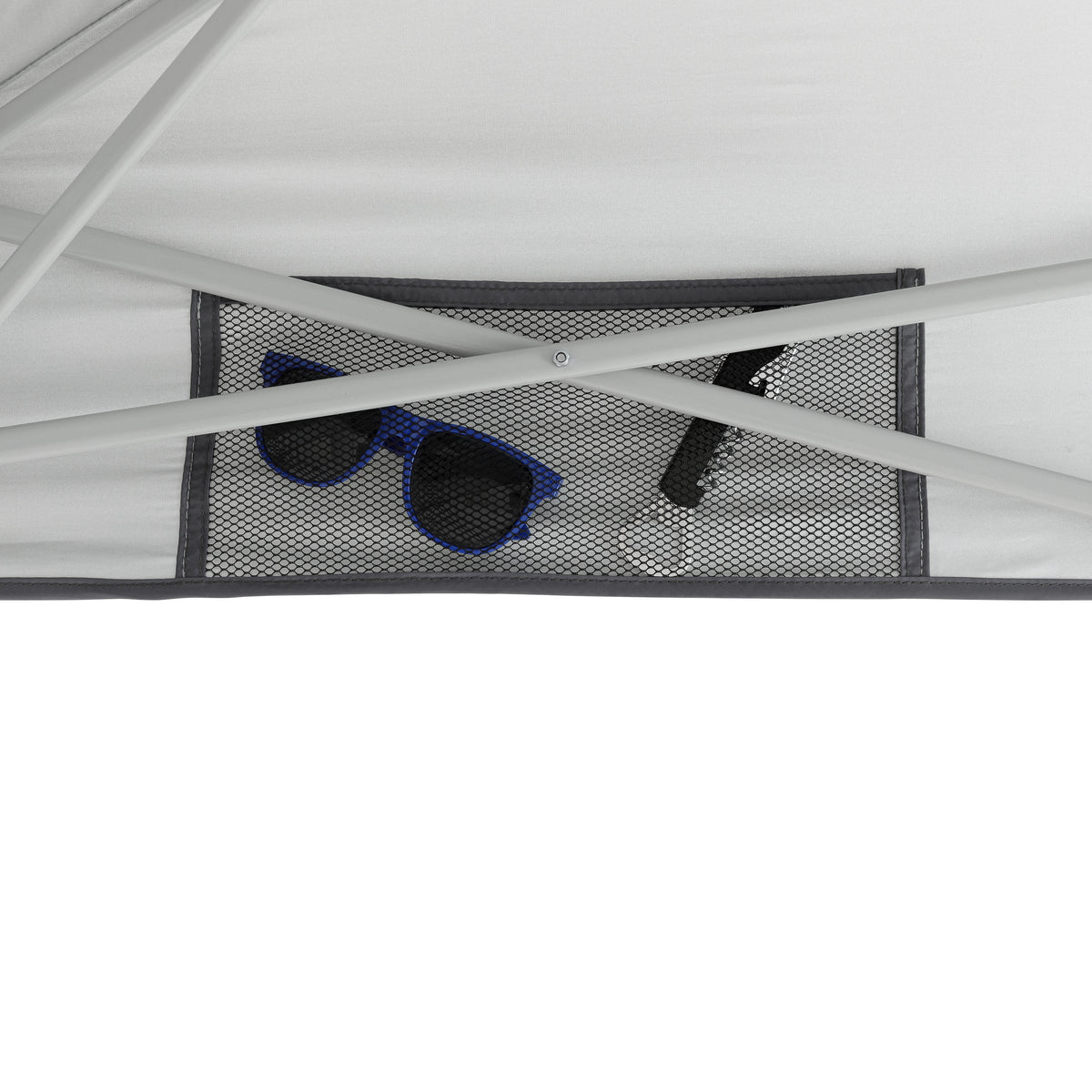 6 x 4 Ft Pop Up Instant Tent Canopy with Half Sun Shade, Gray L105
