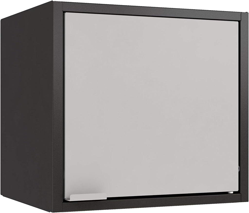 White Wall-Mounted Floating Steel Niche Cabinet L287