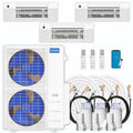 39,000 BTU 3 Zone Ceiling Cassette Ductless Air Conditioner and Heat Pump H9396