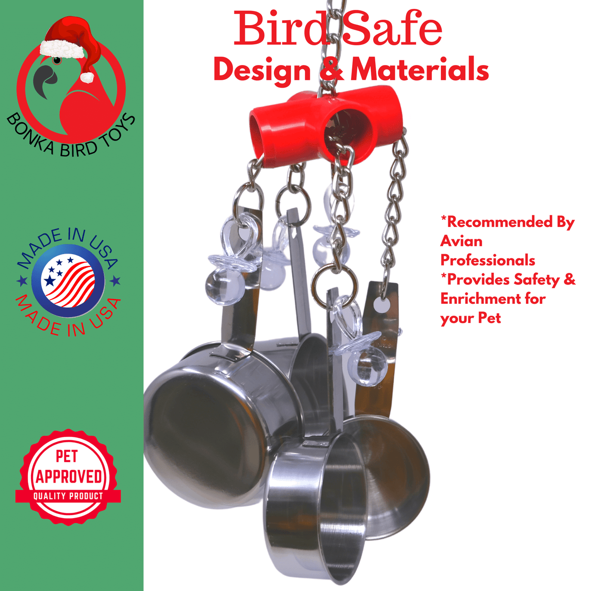Red Clacker Bird Toy B299331